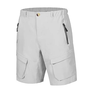 Best Material Men's Cargo Shorts Mid Solid Pattern High Street Fashion <b>Plain</b> Dyed Eco-Friendly Breathable Quick Dry - Product Image 2