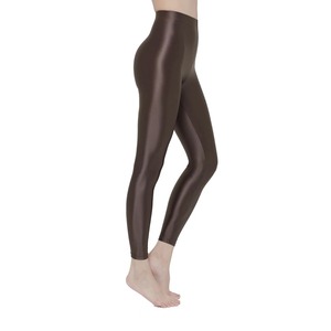 Mallas de Yoga de algodón 100% personalizadas al por mayor para mujer, mallas largas de cintura media para gimnasio, informales, transpirables, con bolsillos antibacterianos - Product Image 3