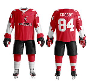Uniforme de Hockey sobre hielo con logotipo personalizado, uniforme deportivo con sublimación, precio al por mayor, novedad - Product Image 5