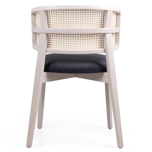 Silla de comedor de madera de diseño moderno nórdico con cojín de cuero PU tapizado sin brazos para comedor, hotel o restaurante - Product Image 4