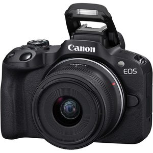 R50 Mirrorless <b>Camera</b> RF-S 18-45mm STM Lens 64GB Memory Card 3 Pc <b>Filter</b> Kit Case Flash Tripod HD Wide Angle Telephoto Lens - Product Image 6