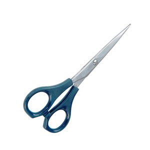 Tijeras de peluquería de acero inoxidable de alta calidad profesional al por mayor mango de plástico hoja afilada peluquería de bajo precio - Product Image 5