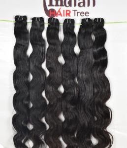 Extensions de cheveux humains vierges 100% noires de couleur Temple, fabriquées par des fabricants de cheveux Remy, mèches ondulées indiennes non traitées bon marché, donneur unique - Product Image 3