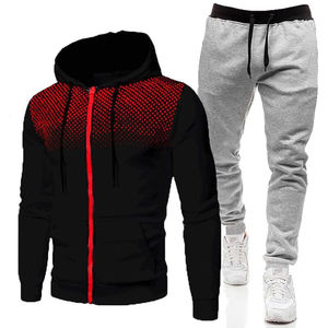 Nueva llegada de los hombres XL tamaño de entrenamiento chándal personalizado de algodón poliéster Jogging ropa deportiva de peso pesado de invierno Casual sólido - Product Image 1