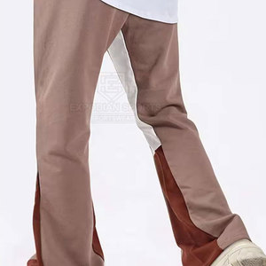 Fashion Design <b>Men's</b> Casual Lightweight Mid Waist Flare Baggy Sweatpants High Quality Customizable Plus Size 100% Cotton - Product Image 3