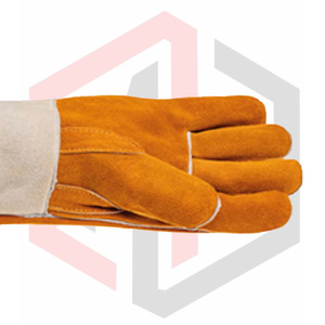 Guantes de soldadura de cuero dividido de alta resistencia al calor para seguridad Industrial Guante de soldadura de arco MIG TIG de trabajo pesado para la venta - Product Image 5