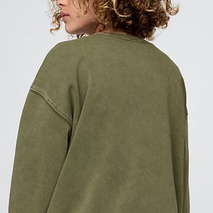 Sudadera de Invierno para Niños con Corte Holgado y Bolsillo Canguro, Mangas Largas, Logotipo Personalizado y Hombros Caídos con Cuello Redondo 2026 - Product Image 5