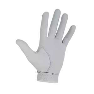 Guante de golf de cuero Cabretta genuino 100% nuevo 2024 logotipo personalizado gran oferta Super suave todo blanco Premium Cabretta cuero - Product Image 2