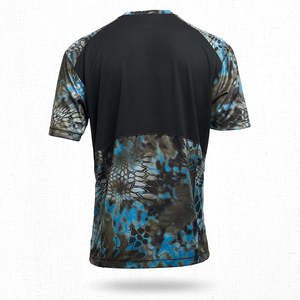 Camisas de pesca de calidad superior para hombres de secado rápido de alto rendimiento transpirable sublimación impresión camisas de pesca de manga corta - Product Image 2