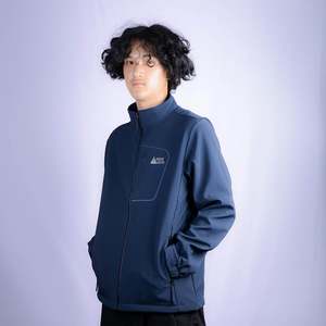 Chaqueta Softshell informal Navigate Ligera a prueba de viento y resistente al agua con patrón de estampado de cuello alto de relleno de poliéster - Product Image 4