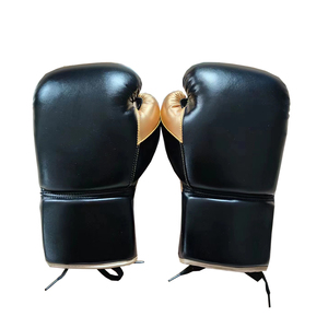 Guantes deportivos profesionales al por mayor cuero sintético de 2 tonos al mejor precio nuevo diseño logotipo personalizado para boxeo entrenamiento de artes marciales - Product Image 4