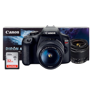 กล้องดิจิตอล DSLR พร้อมเลนส์ EF-S 18-55 มม. มุมกว้างและเทเลโฟโต้ ประเภทสินค้าพกพา - Product Image 2
