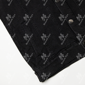 2024 veste à capuche en jean pour hommes de qualité supérieure couleur noire personnalisée pour la saison d'hiver veste OEM - Product Image 4