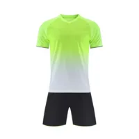 Venta al por mayor 100% poliéster sublimación camisetas de fútbol personalizado transpirable uniformes de fútbol conjunto con logotipo