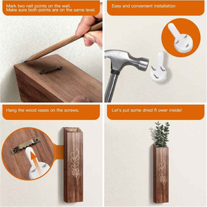 กระถางไม้ติดผนังสำหรับห้องนั่งเล่นห้องนอนตกแต่งผนังและแจกันไม้ติดผนัง - Product Image 4