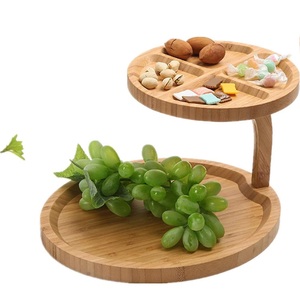 Présentoirs à gâteaux ronds en bois au design moderne et simple pour la décoration de la maison Présentoir à gâteaux de mariage et de restaurant pour un design personnalisé disponible - Product Image 5