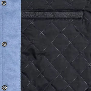 Veste bomber en toile pour homme avec bouton personnalisé, logo personnalisé, vente, nouveau design, mode, respirante, épaisse - Product Image 5