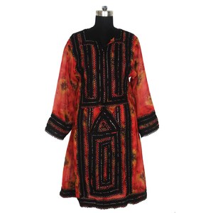 2025 vente chaude Unique Vintage Afghani Banjara robe-brodé à la main bohème mode Vintage à la main bohème Baluch robe - Product Image 5