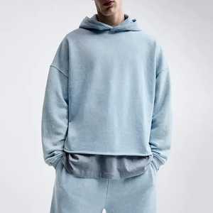 เสื้อฮู้ดแบบสวมหัวมีฮู้ดสำหรับผู้ชายผ้าคอตตอน100% 500กรัมโอเวอร์ไซส์ - Product Image 5