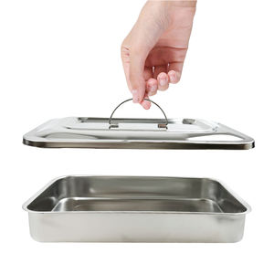 Caja de Acero Inoxidable para Instrumentos Médicos, Bandeja de Esterilización con Tapa para Instrumentos Quirúrgicos Veterinarios - Product Image 4