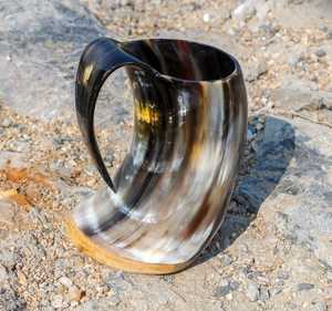 Tasse de sculpture Viking naturel fabriqué à la main personnalisé pour la maison hôtel restaurants retour à l'école Occasions pour la bière café de l'Inde - Product Image 4