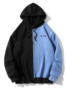 Sweat à capuche brodé personnalisé ou personnalisé pour hommes avec cordon de serrage Colorblock Hoodie Couleurs au choix - Product Image 6