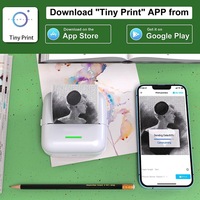 Printer Mini portabel, Printer Mini nirkabel, Printer termal saku untuk foto, gambar, Label penerimaan kantor