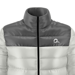 Men's Winter Puffer <b>Jacket</b> <b>Waterproof</b> Windproof Light <b>Fleece</b>-<b>Lined</b> Insulated Warm Quilted Casual Outerwear Nylon Lining Zipper - Product Image 5