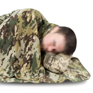 Fleece <b>Blanket</b> Thermal Comfort Packable Design Camping Hunting Ready 4mm Thickness Non-Waterproof All Seasons Use Includes Bag - Product Image 5
