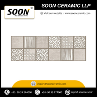 Carreaux muraux en céramique numérique les plus vendus 10x30 pouces, texture classique moderne antidérapante, résistante aux acides et antibactérienne, motifs floraux et végétaux