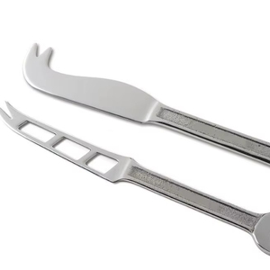 Silver Stainless Steel Wrench Design Handle 2-Pieces <b>Cheese</b> <b>Knife</b> <b>Set</b> for Restaurant Hotel Home Usage From India - Product Image 1