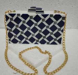 Bolso de mano de resina bohemio de lujo para mujer, cierre de cremallera portátil para ropa de novia, fiesta de noche y boda, regalo de Navidad - Product Image 3
