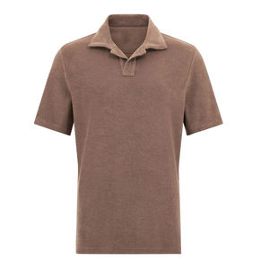 Camisa Casual de Verano para Hombre, Nueva, Bordada, con Botones, Estilo Golf, Manga Corta, Tejido de Punto, Transpirable, 100% Algodón, Diseño Liso - Product Image 1