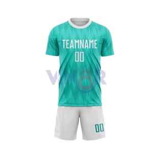 Uniforme de fútbol de poliéster con impresión por sublimación personalizada 2025, venta al por mayor, ropa deportiva de equipo personalizada, uniformes de fútbol para hombres, servicio OEM - Product Image 2