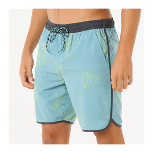 Shorts pour hommes à taille élastique, été, séchage rapide, légers, respirants, écologiques, tissu 100% polyester, gym, plage, course à pied, décontractés - Product Image 3