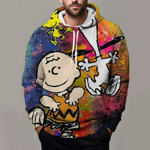 Automne hiver hommes à capuche avec dessin animé 3D surdimensionné sweat hauts pull décontracté pour enfant fille garçon Couple col à capuche - Product Image 3
