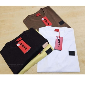 T-shirt pour homme de haute qualité, marque Bangladesh, 100% coton tricoté, coupe slim, séchage rapide et respirant, lot en stock disponible - Product Image 1