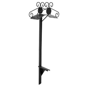 Support de tuyau de grande taille en métal de fer de haute qualité couleur noir mat support de tuyau robuste antirouille pour fournitures de jardin - Product Image 2