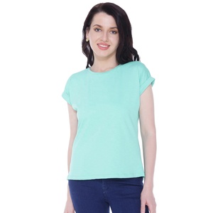 Camisetas de Moda Ecológicas 100% Algodón para Mujer, de Alta Calidad, Color Sólido, Manga Larga, Logotipo Personalizado, Casual, Talla XL, Baratas al por Mayor - Product Image 1