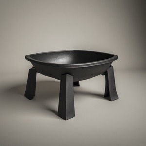 Brasero de Metal Moderno de Lujo con Acabado en Polvo para Espacios Exteriores Elegantes, Quema de Leña y Diseño de Alta Gama - Product Image 2