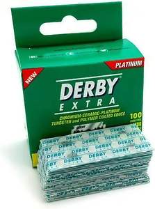 Cuchillas de afeitar de doble filo Derby Extra, paquete de 100 unidades, repuestos de acero inoxidable para afeitado DE, afeitado suave y preciso, venta al por mayor - Product Image 2