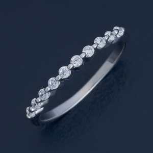 Romantic 92.5 Silver <b>Finger</b> <b>Ring</b> 180993 Bezel Set with Zircon Rhodium & Gold Plated for Weddings - Product Image 1
