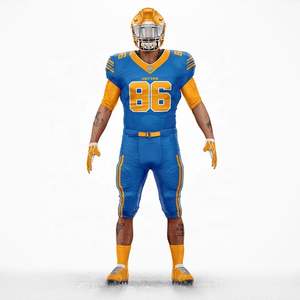 Uniforme de football américain respirant à séchage rapide 100% polyester Prix de gros avec impression par transfert thermique - Product Image 4