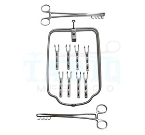Kit de Cirugía Veterinaria bovina, instrumentos de operación de rumenotomía por TARIQ MFG CO CE ISO EU, novedad - Product Image 4