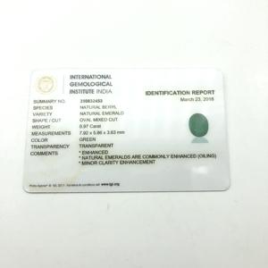 Distribuidor al por mayor Premim Quality 0,97 Ctw Zambian Green Emerald 8X6MM Oval Cut Piedra preciosa suelta natural para la fabricación de joyas - Product Image 2