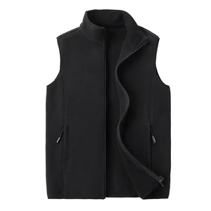Respirant décontracté hommes vêtements de chasse polaire réversible gilet veste imperméable toile broderie personnalisée Logo hiver chaud - Product Image 4