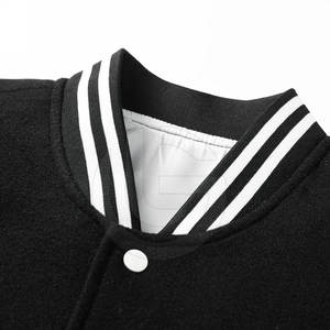 Vente en gros de veste universitaire à col montant avec logo personnalisé pour hommes de grande taille pour l'extérieur vente avec les mêmes manches en matériaux pour l'extérieur - Product Image 3