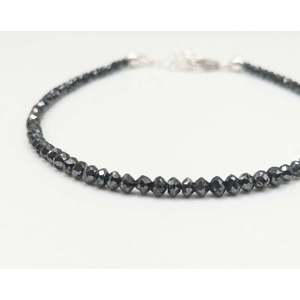 Black Diamond Faceted <b>Beads</b> <b>Bracelet</b> Elegant and Luxurious Diamond <b>Bracelets</b> & Bangles - Product Image 4