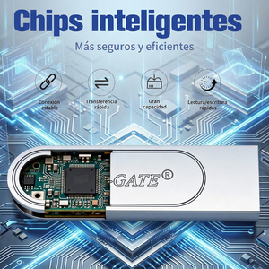 Memoria USB Metálica Personalizada 4 en 1, Capacidades de 8GB/16GB/32GB, Conectores USB 2.0, Diseño Elegante de Pendrive - Product Image 2