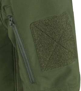 Gants sans doigts unisexes en nylon vert olive coupe-vent avec poignets ajustables pour l'entraînement en extérieur, la randonnée et le camping - Product Image 4